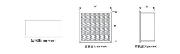 单法兰三视图