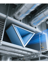 V 型高效过滤器在商业办公楼中的健康价值