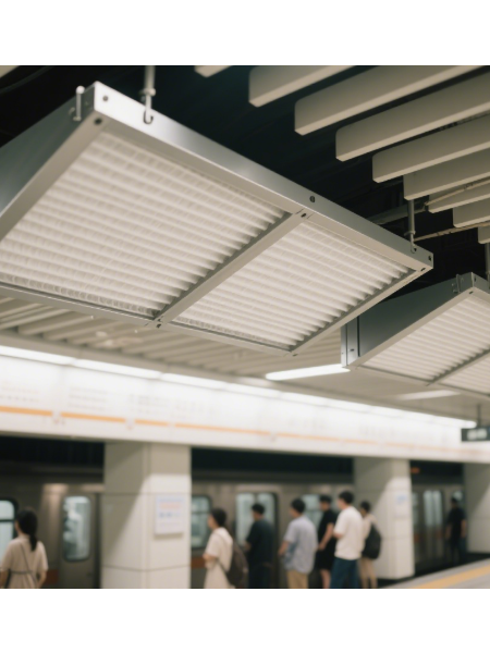 地铁站台空气净化中中效板式过滤器的应用实例分析